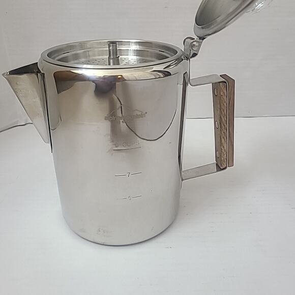 Alpine Mountain Gear 5 piece Stainless Steel Coffee Set 9 Cup Percolator Camping - Picture 4 of 9
